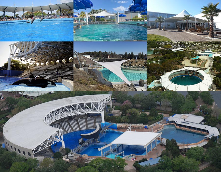 tensile canopy structures for aquarium