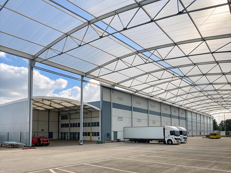 PVC fabric roof warehouse